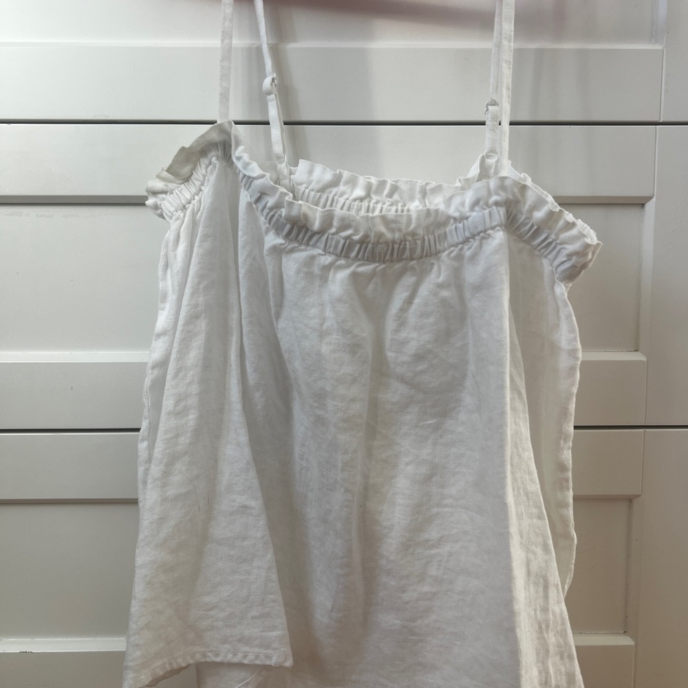 Wilfred Cream Ruffled Tank Top